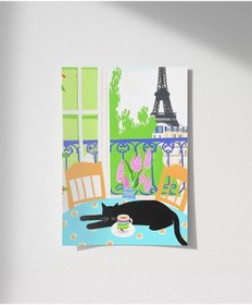Resim Çerçevesiz Poster Eiffel Gölgesinde Uyku 