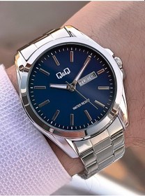 Resim Q&q Çelik Kordon Takvimli Kadran 2 Yıl Garantili 3 Atm Suya Dayanıklı Erkek Kol Saati Qq.e2001.a2 Gümüş 