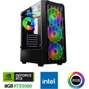 Resim Xaser XSR1133 I7 14700F 32GB Ddr5 Ram 1tb M.2 Nvme SSD 8gb RTX5060 Oyuncu Masaüstü Bilgisayarı 