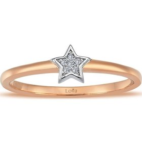 Resim Lova Pırlanta Taşlı Babil Yıldızı Yüzük - 1010245 