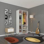 Resim Kenzlife giysi dolabı hüsamettin 180*090*40 byz gardırop 
