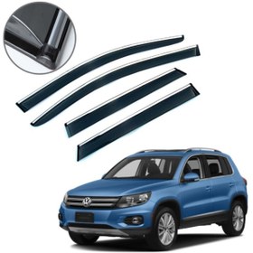 Resim Carmind Volkswagen Tiguan Krom Çıtalı Cam Rüzgarlığı 2010-2015 