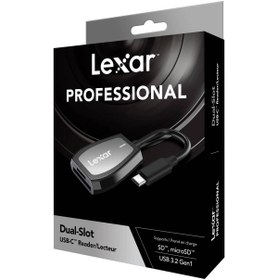 Resim Lexar LRW470U USB Type-C Çift Yuvalı Kart Okuyucu 