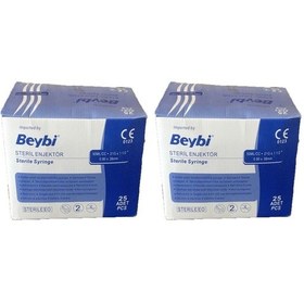 Resim Beybi Steril Enjektör 21g 50cc 8,80 38mm 25 Adet 2 Kutu 