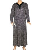 Resim Hesna Kadın Demet Büyük Beden Kuplu Boydan Siyah Elbise Desen 69 Siyah 