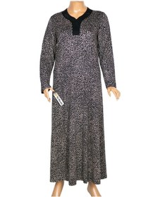 Resim Hesna Kadın Demet Büyük Beden Kuplu Boydan Siyah Elbise Desen 69 Siyah 