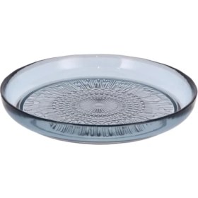 Resim Bitz Kusintha Cam Tabak Mavi Çap:18 Cm 