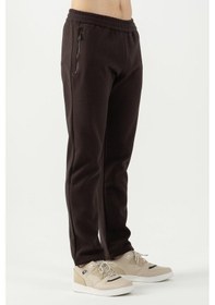Resim Maraton Sportswear Regular Erkek Düz Paça Basic Kahverengi Eşofman Altı 21818-kahverengi Kahverengi 