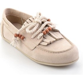 Resim Bambi Bej Kadın Loafer Ayakkabı K01566004872 Bej 