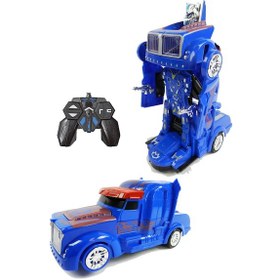 Resim Transformers Robot Olan Kumandalı Full Fonksiyon Işıklı Araba 