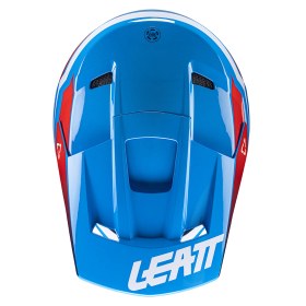 Resim Motosiklet kros enduro kask Leatt Moto 2.5 V25 Kraliyet mavisi beyaz kırmızı L 
