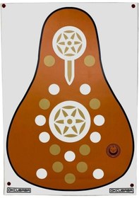Resim Okcubaba Vinil Geleneksel Okçuluk Hedef Yüzü 80x115 Cm Açık Kahve 