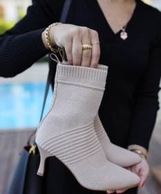 Resim SHOEMARK Doria Triko Ten Topuklu Kadın Bot 