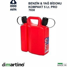 Resim Dimartino Pro Benzin ve Yağ Bidonu 5 Lt 7030 