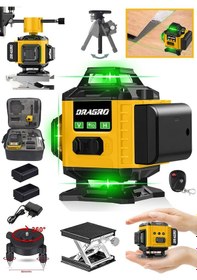 Resim Dragro DRG-TLZR128 128VF Sarı 12 Köşe Otomatik Lazermetre 