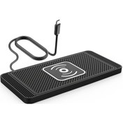 Resim Globalbloom İphone Uyumlu 14 13 12 11 İçin Type-c Port 15w Araç Hızlı Kablosuz Şarj Pedi Anti Kaydırıcı 