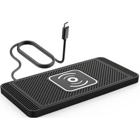 Resim Globalbloom İphone Uyumlu 14 13 12 11 İçin Type-c Port 15w Araç Hızlı Kablosuz Şarj Pedi Anti Kaydırıcı 