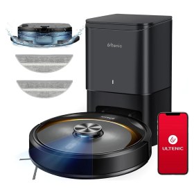Resim Ultenic T10 Elite Robot Vacuum Cleaner With Mop, Robotic Vacuum Self Emptying For 45 Days Hands-Free 