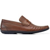 Resim Taba Yazlık Loafer Erkek Ayakkabı -32053- Taba 