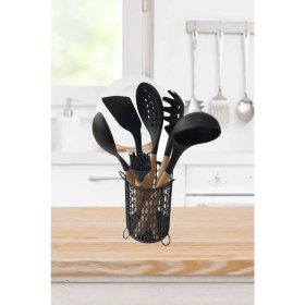 Resim Megaw Bambu Saplı Silikon Mutfak Seti 7'li 