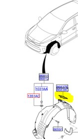 Resim Kia Stonic Hız Sensör Kapağı Sağ Orjinal | 86838H8400 