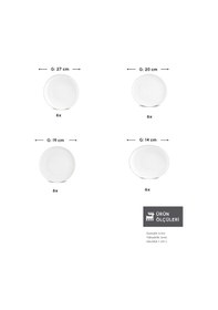 Resim Karaca Stream Bone Saturn 24 Parça 6 Kişilik Yemek Takımı Gold 