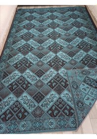 Resim Savan Dokuma Halı Örtüsü 6m² 200 300cm Kale Cam Göbeği 