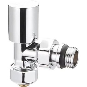 Resim Fause Radyatör Havlupan Vanası Köşe Tip Pex 16 2mm Krom Kvn102 