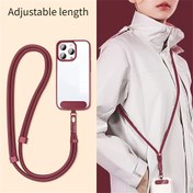 Resim 1 Adet Ayarlanabilir Çapraz Boyun Askısı, Paslanmaz Aralayıcı ile Dayanklı Kaybolma Önleyici Polyester Uzun Lanyard Telefon/Kulaklık ve Kimlik Kart Tutucu - Sevgililer & Aileniz için Mükemmel Hediye Fikri, Şarj Cihazı, İş Kolyesi Boncuklu Bantlar 