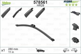 Resim x SİLECEK SÜPÜRGESİ ARKA 28cm X1 MUZ TİPİ HydroConnect ÇOKLU BAĞLANTILI ÜNİVERSAL HR28 