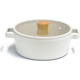 Resim Neoflam Fika Cam Kapaklı Alüminyum Döküm Tencere 24 CM x 10 CM 