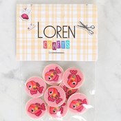 Resim Loren Crafts 8'li Balık Düğme - 1178 