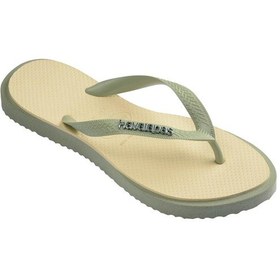 Resim Havaianas Krem - Yeşil Kadın Plaj Terliği Top Poınt Fusıon-14559 