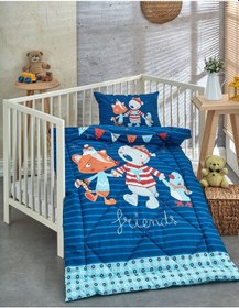Resim Komfort Home Ranforce Bebek Yorgan Seti Pamuk / V5 