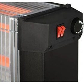 Resim Luxell Quartz Isıtıcı 2200 Watt Şömine Tipi Elektrikli Soba 15 m² Açık Alan Kullanımı 