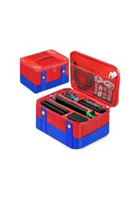 Resim Kangvka Nintendo Switch Oled İçin Büyük Kapasiteli Kırmızı Saklama Çantası - Oyun Aksesuarları Ve Konsol Koruyucu, Seyahat Ve Ev Kullanıma Uygun 