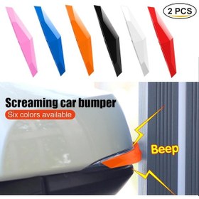 Resim 2 Adet Araba Styling Kapı Koruyucu Kapı Yan Kenar Koruma Muhafızları Çıkartmalar Araç Oto Koruyucu Fiber Beyaz Kapı Aks. 56419377 