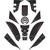 Resim Yamaha R7 2021 - 2022 Uyumlu Full Tank Pad Set 006 