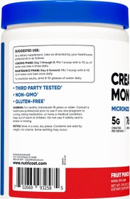 Resim Nutricost Creatine Monohydrate Micronize Powder 500G - 76 Servings 