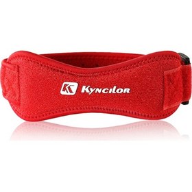 Resim Skycıty Ayarlanabilir Diz Destek Bandajı - Patellar Tendon Ve Dizlik Pedleri, Açık Hava Sporları İçin Kırmızı 