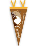 Resim Kamp Alanı Dekorasyonu İçin Keçe Üçgen Bayrak - Çadır Süsleme Ve Outdoor Aksesuar Çok Renkli Çok Renkli 