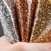 Resim 453.59 g Parıldayan Kırık Cam Glitter Çipleri - Çok Renkli, Düzensiz Metalik Dokulu DIY El Sanatları, Ev Dekoru & Tırnak Sanatı Aksesuarları, Kokusuz, El Sanatları İçin Glitter 