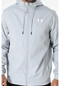 Resim Under Armour Ua Rival Wvn Erkek Yağmurluk Ve Rüzgarlık 1390149-011 Gri 