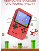 Resim 400 Oyunlu Mini Atari Gameboy Oyun Konsolu Gamebox Kollu Atari 