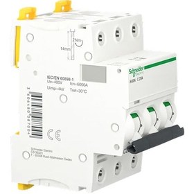 Resim Schneider Electric Acti9 İk60N A9K24325 25A Sigorta (3P, 6Ka, C Eğrisi) 