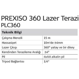 Resim Prexiso Plc360 Çapraz Çizgi Lazeri 360 Derece 
