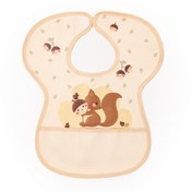 Resim Sevi Bebe Cırtlı Muşamba Önlük Sincap Art 22-183 Somon 