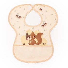 Resim Sevi Bebe Cırtlı Muşamba Önlük Sincap Art 22-183 Somon 