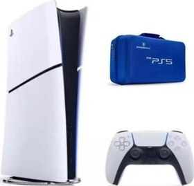 Resim Sony Playstation 5 Slim 1 TB Digital Edition Oyun Konsolu (İthalatçı Garantili) + Sony Playstation 5 Taşıma Çantası Mavi 
