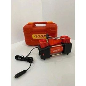 Resim FY-002C-1 Çift Silindirli Metal Mini Hava Kompresörü 12 Volt 